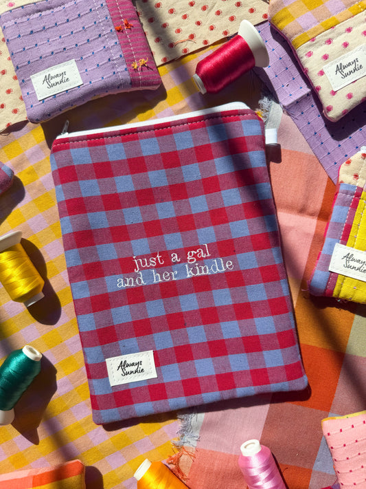 Kindle Zippered Pouch - Just a Gal and Her Kindle - March Release III