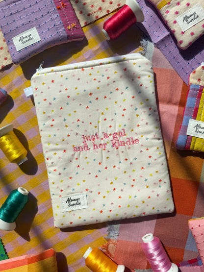 Kindle Zippered Pouch - Just a Gal and Her Kindle - March Release II