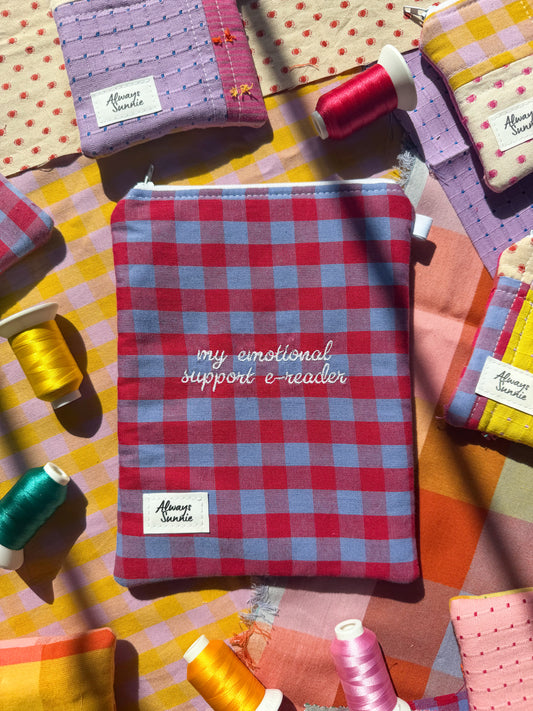 Kindle Zippered Pouch - My Emotional Support E-Reader - March Release IV