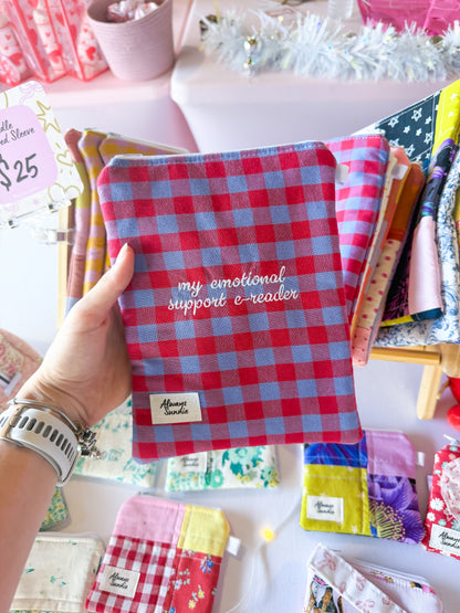 Kindle Zippered Pouch - My Emotional Support E-Reader - March Release IV