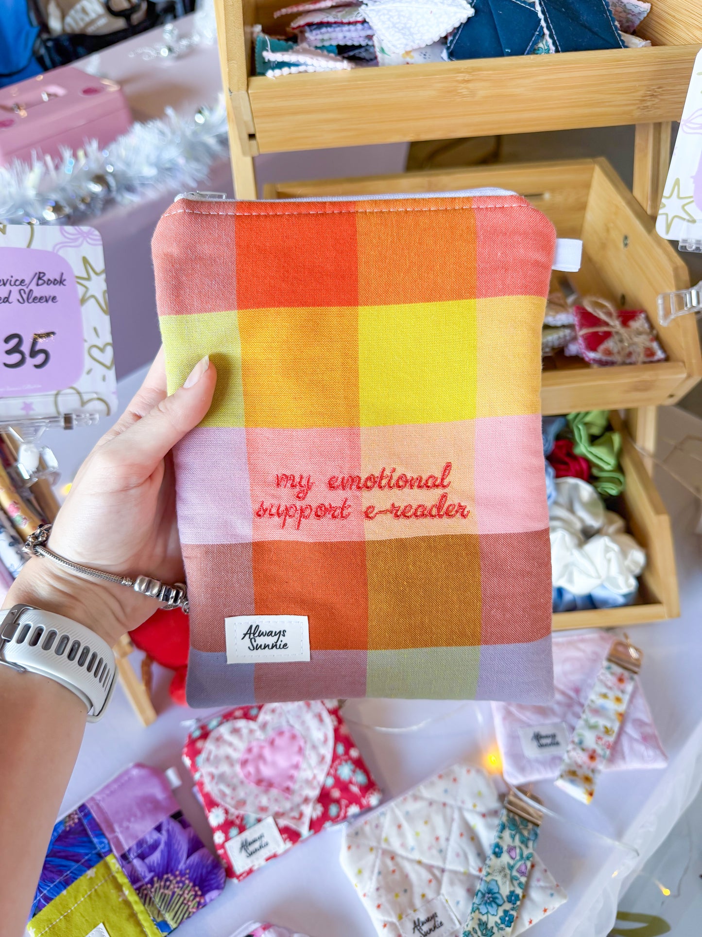 Kindle Zippered Pouch - My Emotional Support E-Reader - March Release I