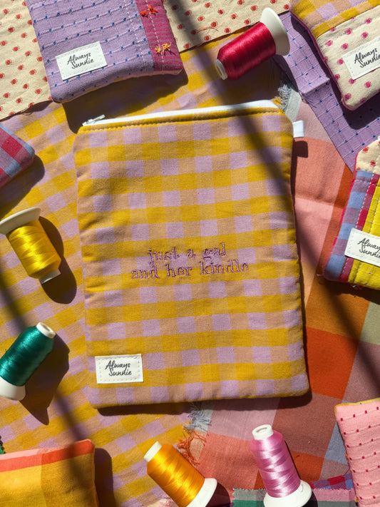 Kindle Zippered Pouch - Just a Gal and Her Kindle - March Release I