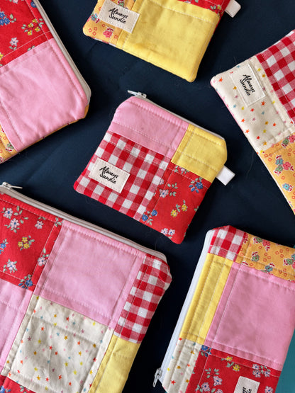 Strawberry Fields - Large Zippered Pouch (I)