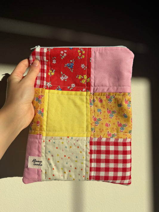 Strawberry Fields - Large Zippered Pouch (II)