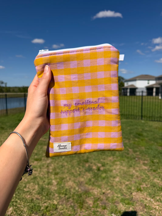 Kindle Zippered Pouch - My Emotional Support E-Reader - March Release II