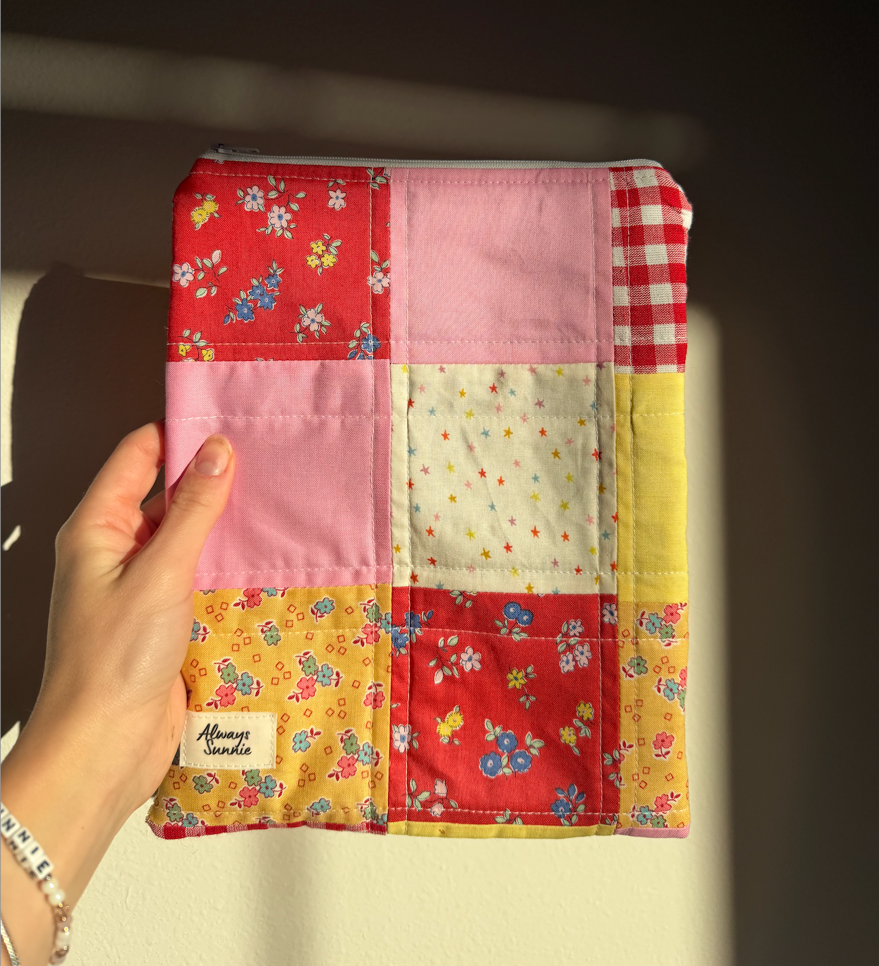 Strawberry Fields - Large Zippered Pouch (I)